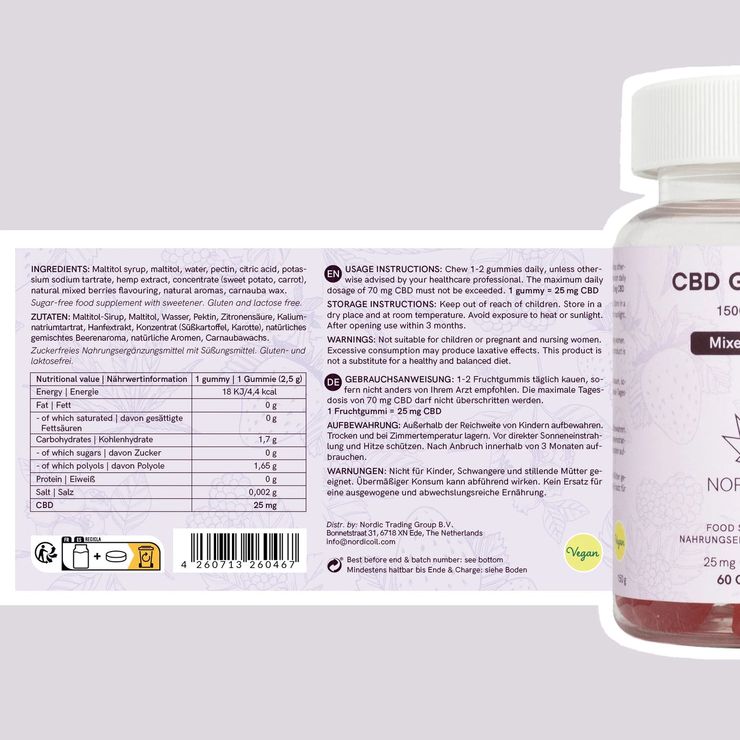 3FOR2: CBD Gummies (1500mg) Berries