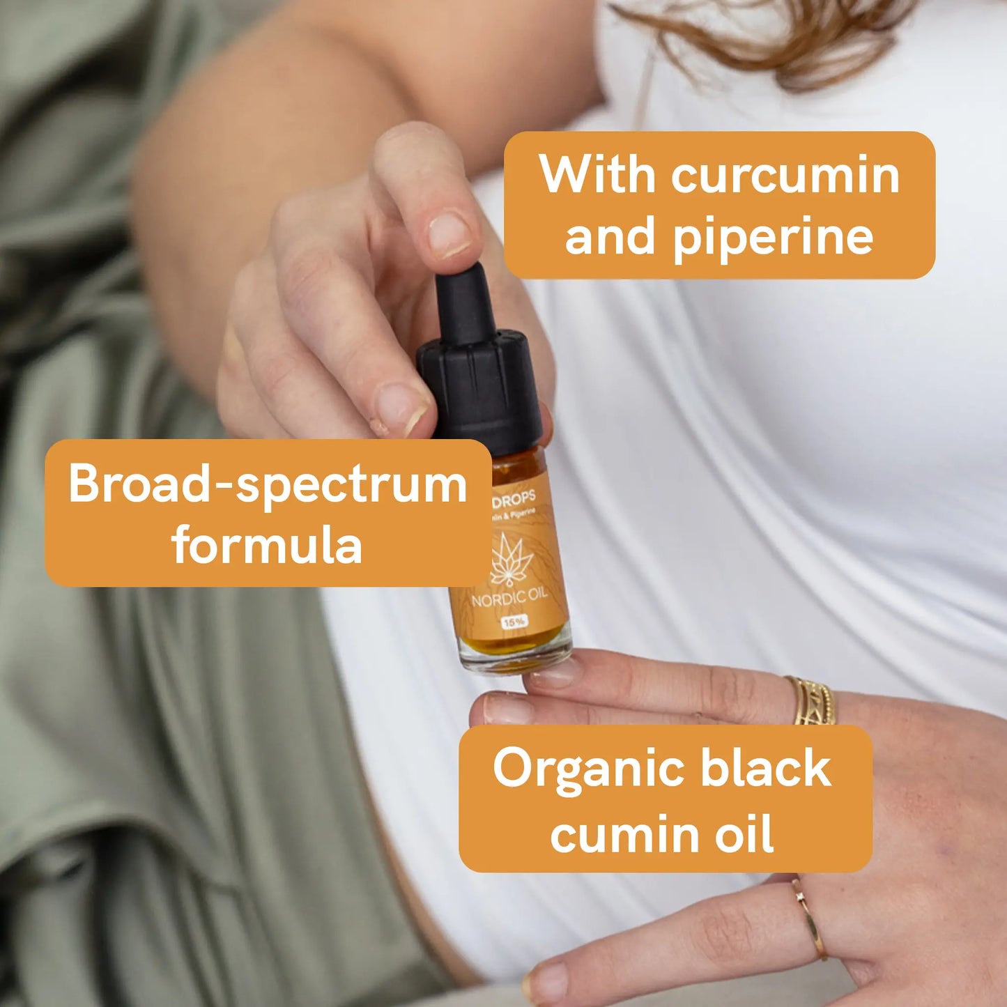 CBD Oil (15%) with Curcumin