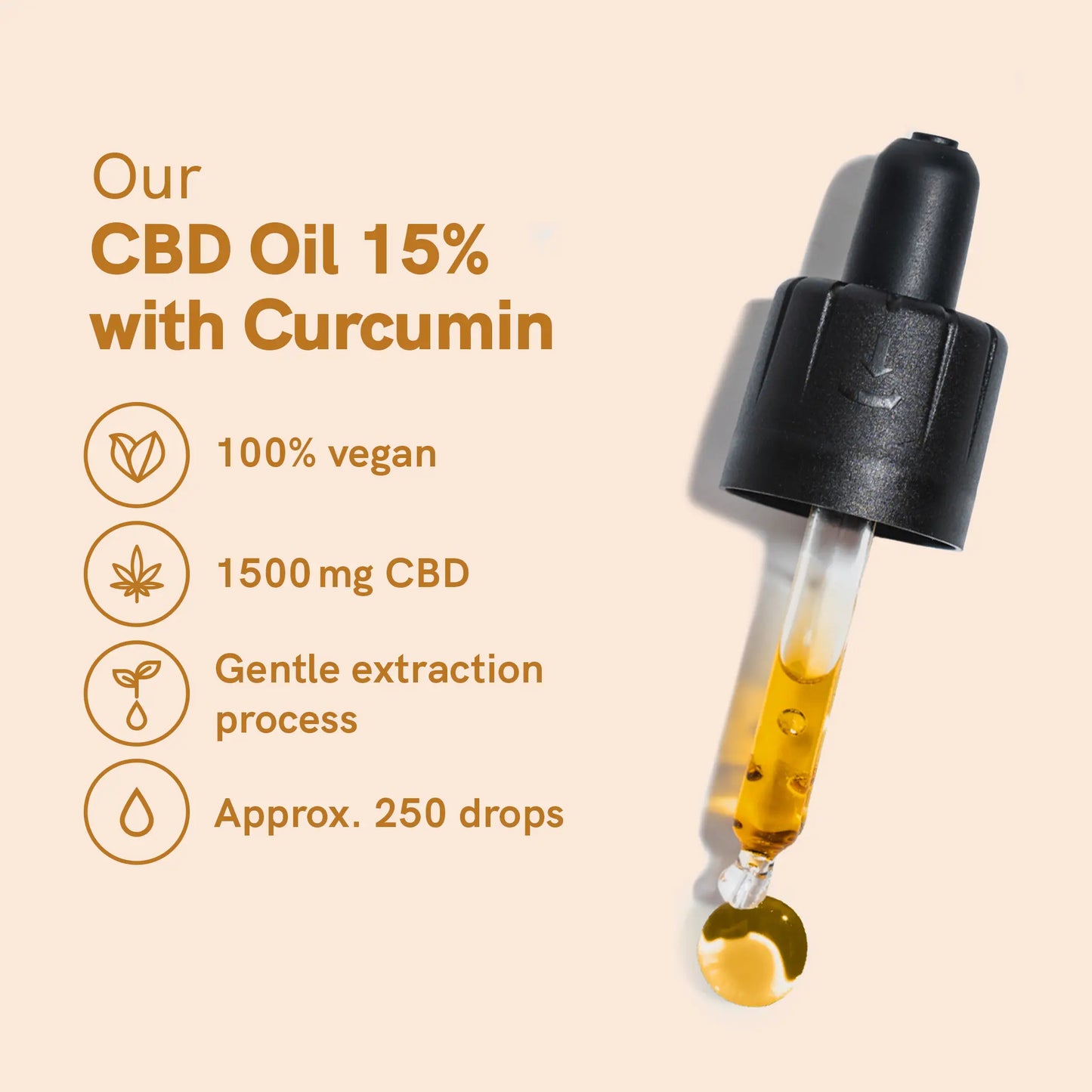 CBD Oil (15%) with Curcumin
