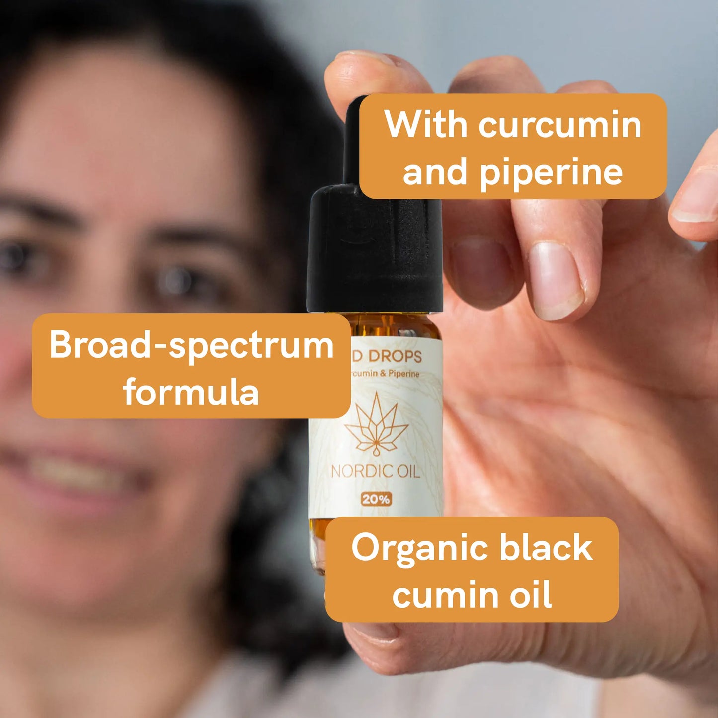 CBD Oil (20%) with Curcumin