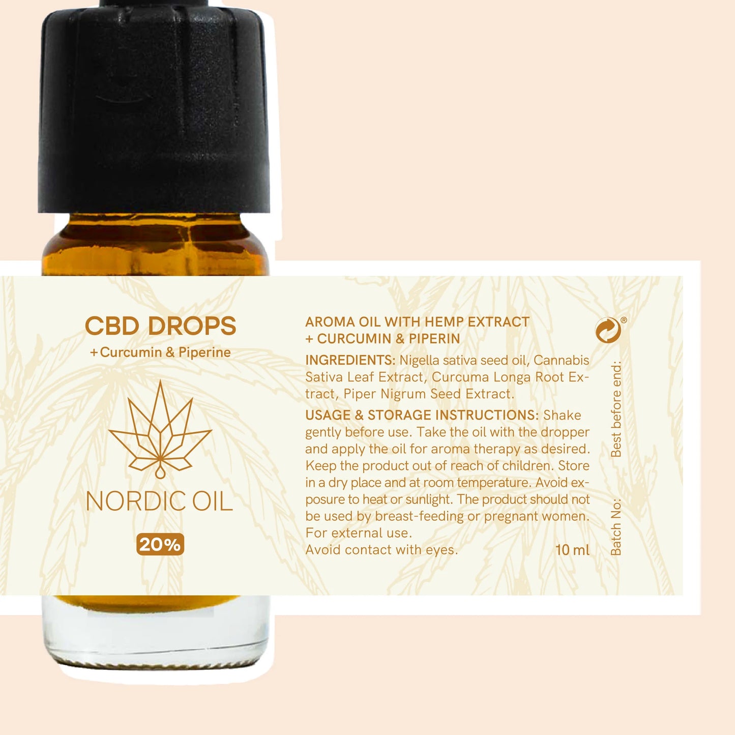 CBD Oil (20%) with Curcumin