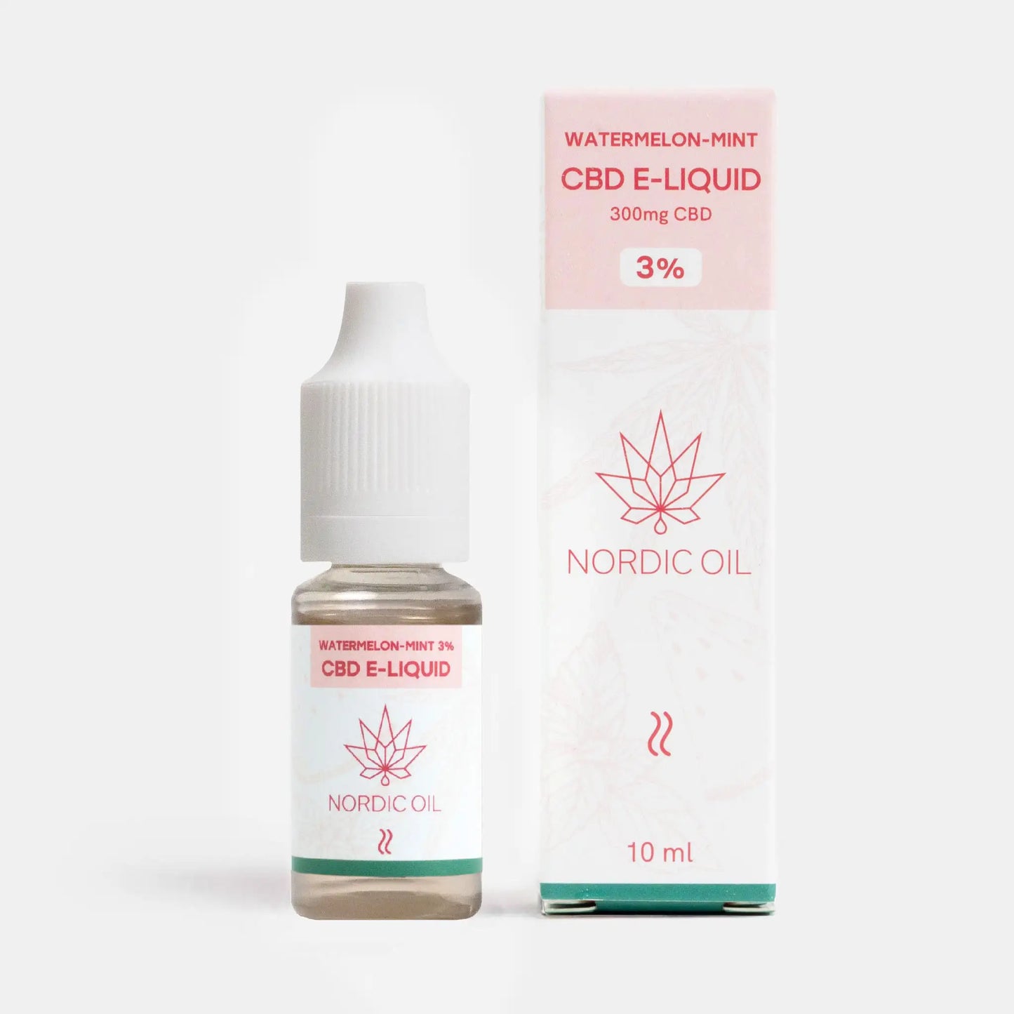 CBD E-Liquid with Watermelon-Mint flavour (3%) from Nordic Oil