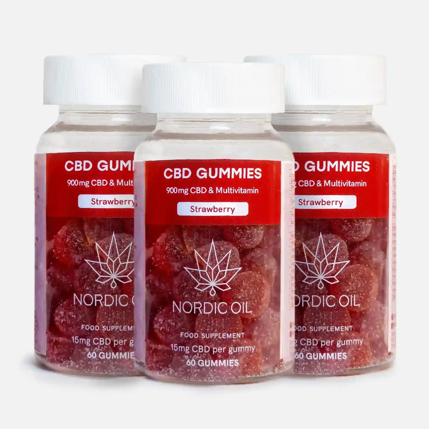 3FOR2 CBD Gummies (900mg) Strawberry