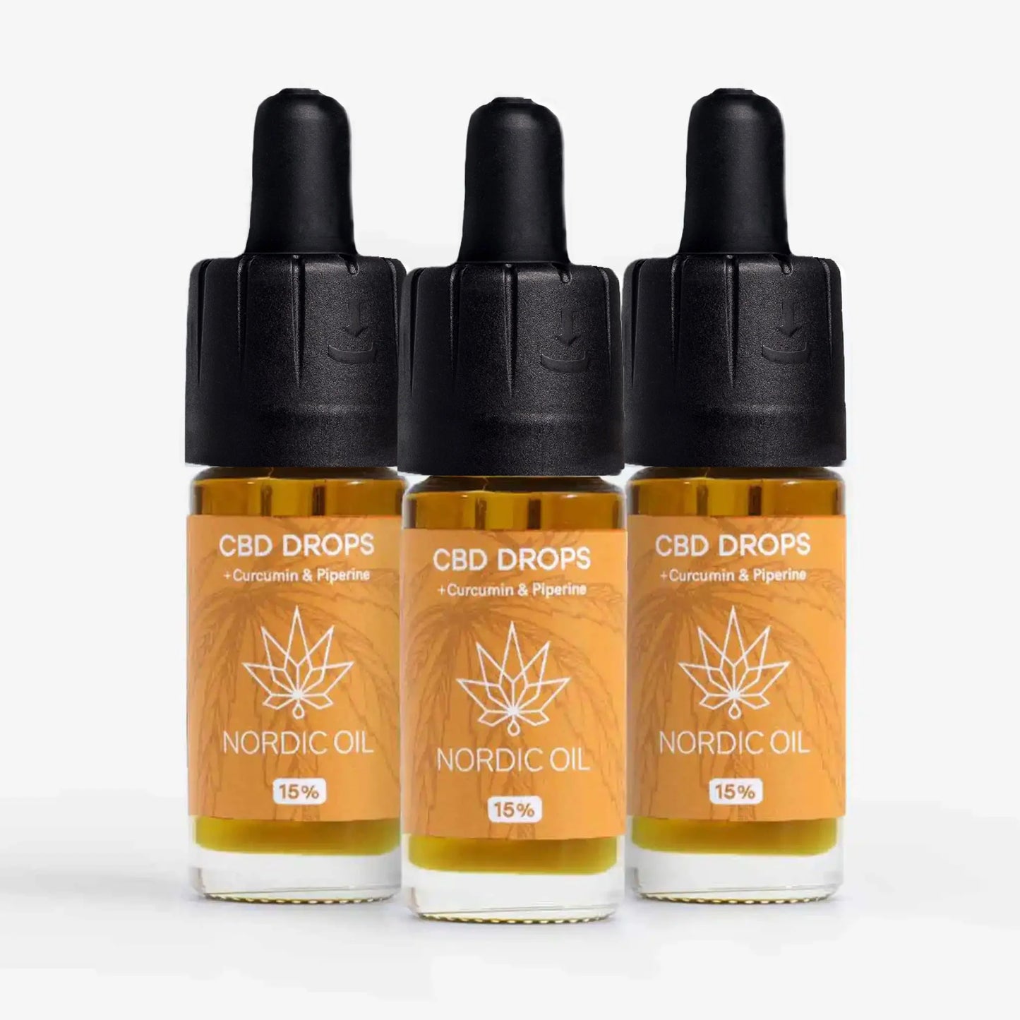 3for2: Nordic Oil 15% CBD Drops with Curcumin