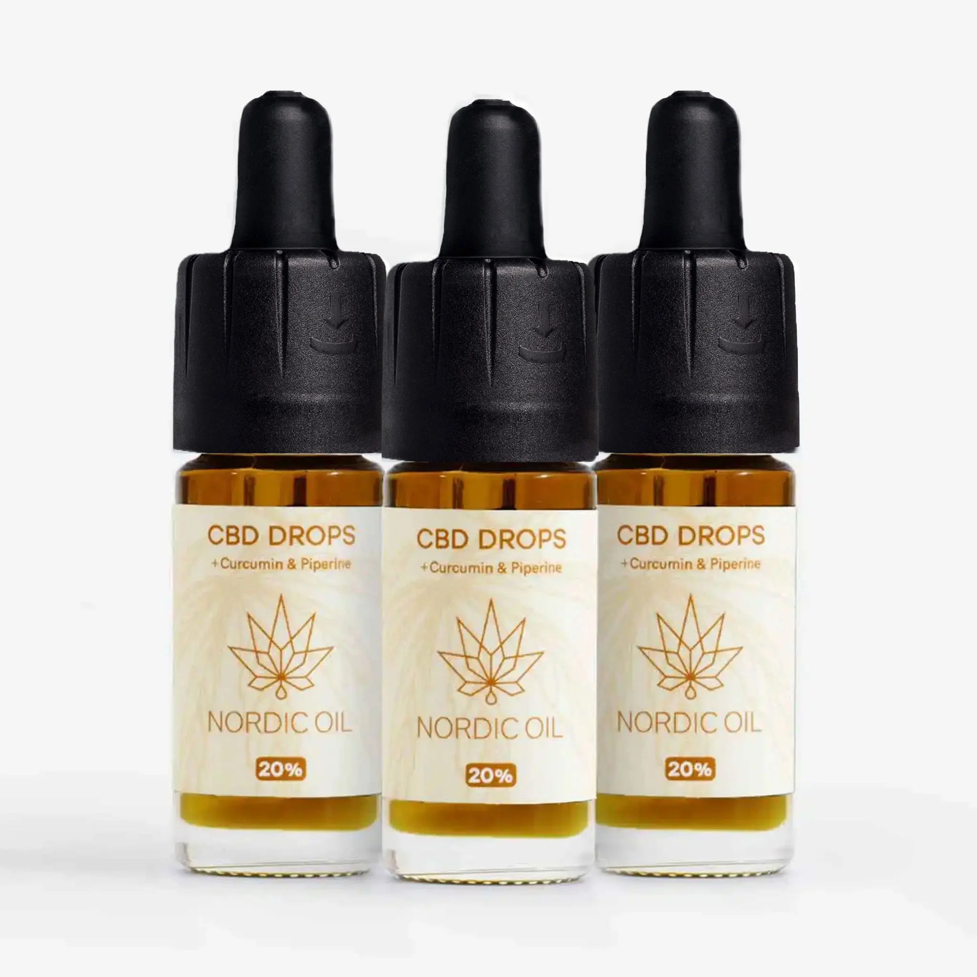 3for2: Nordic Oil 20% CBD Drops with Curcumin