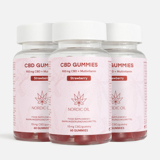 3FOR2 CBD Gummies (900mg) Strawberry