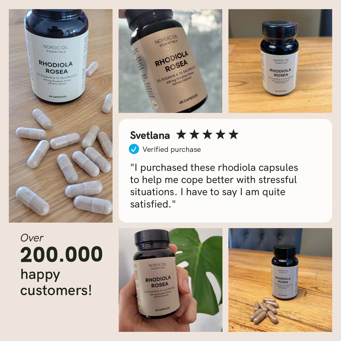 Rhodiola rosea capsules