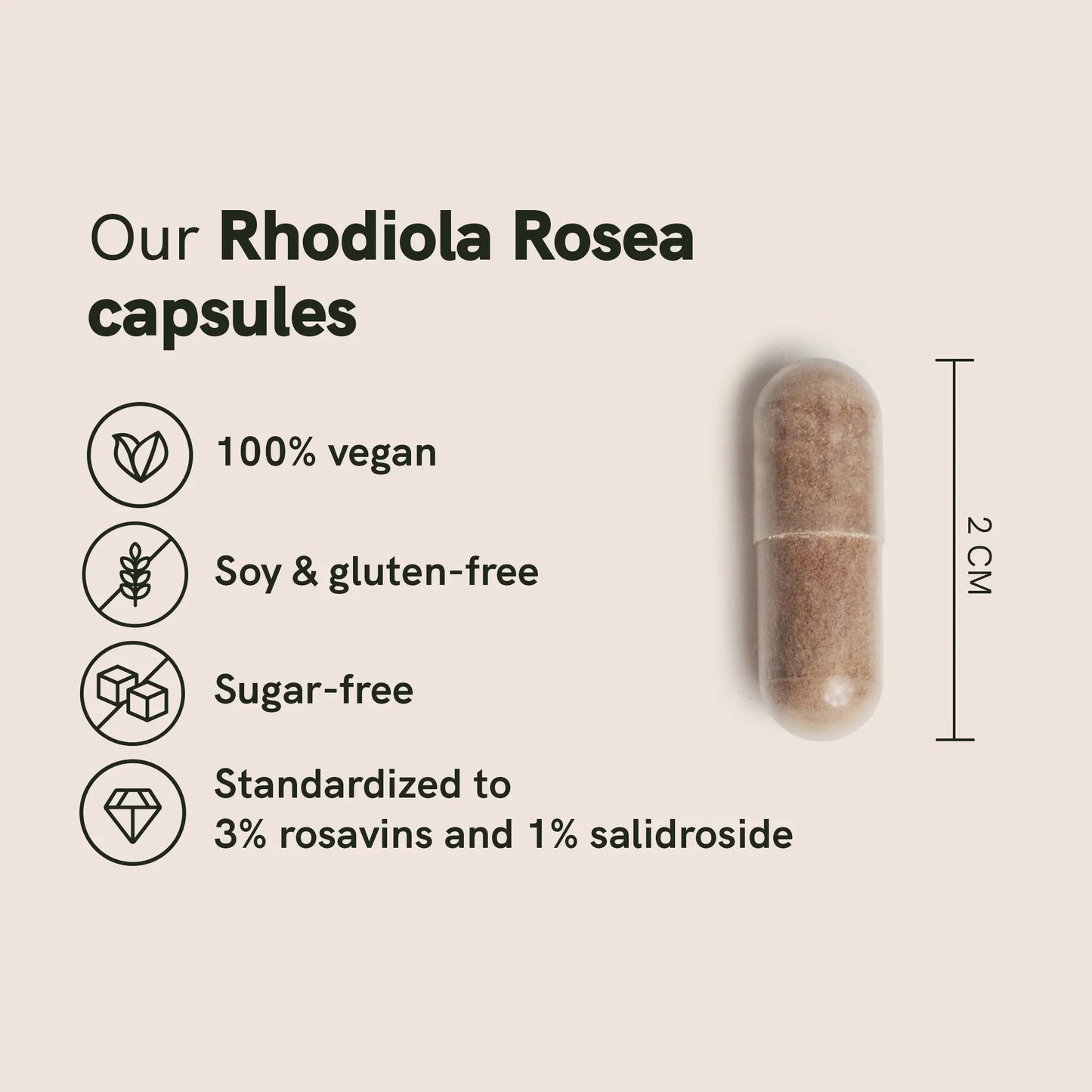 Rhodiola rosea capsules