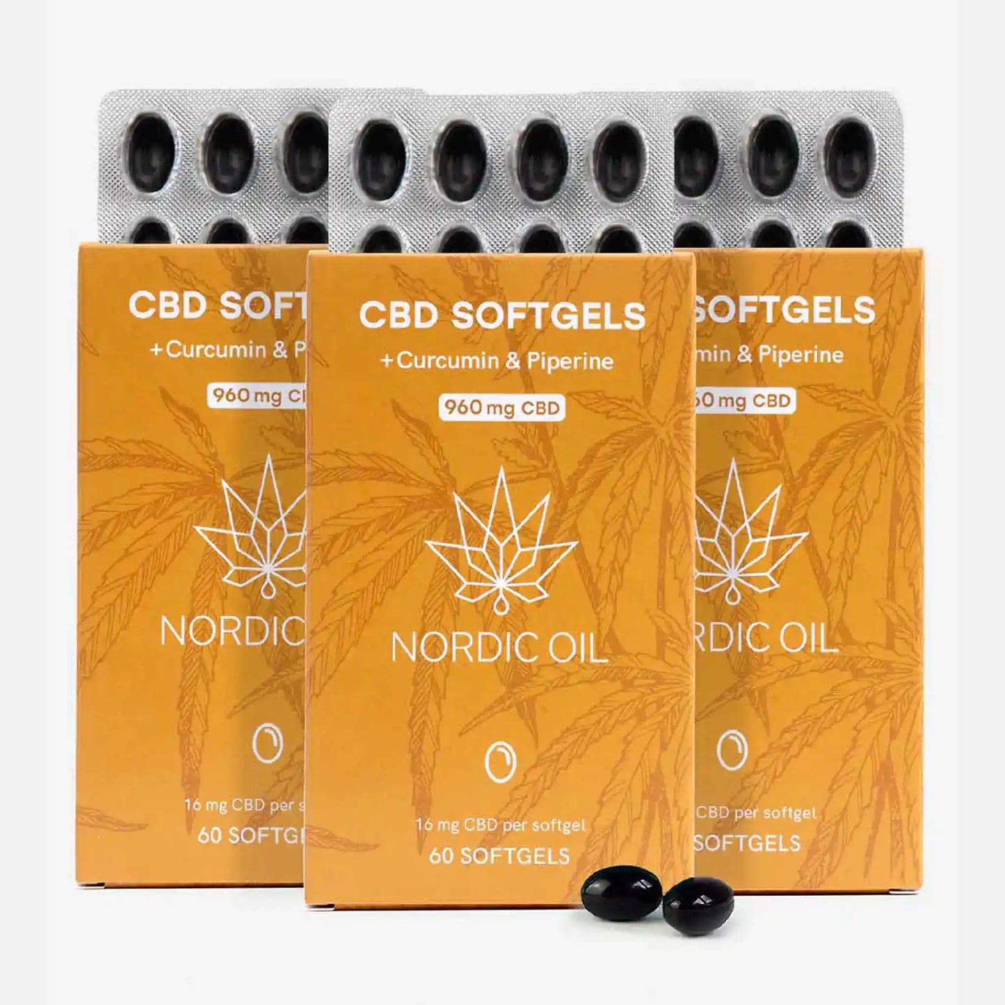 3FOR2: CBD Capsules (960mg) with Curcumin